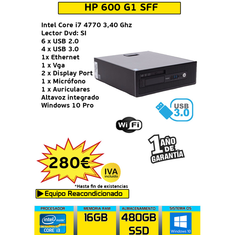 HP Prodesk 600 G1 CORE I7