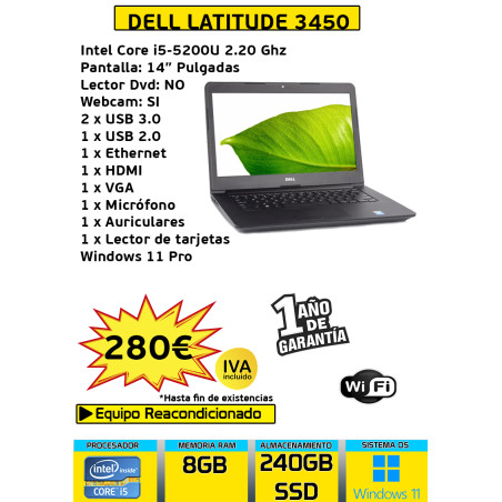 DELL LATITUDE 3450 CORE I5