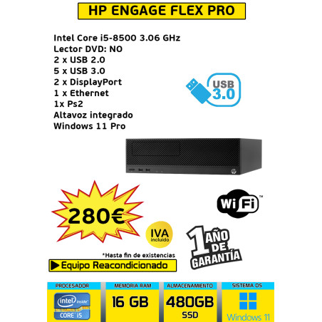 HP ENGAGE FLEX PRO SFF 16 GB 480 GB SSD CORE I5