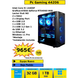 PC GAMING 44206 INTEL CORE...