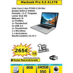MACBOOK PRO 5'5 A1278 INTEL...