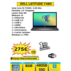 DELL LATITUDE 7480 CORE I5...