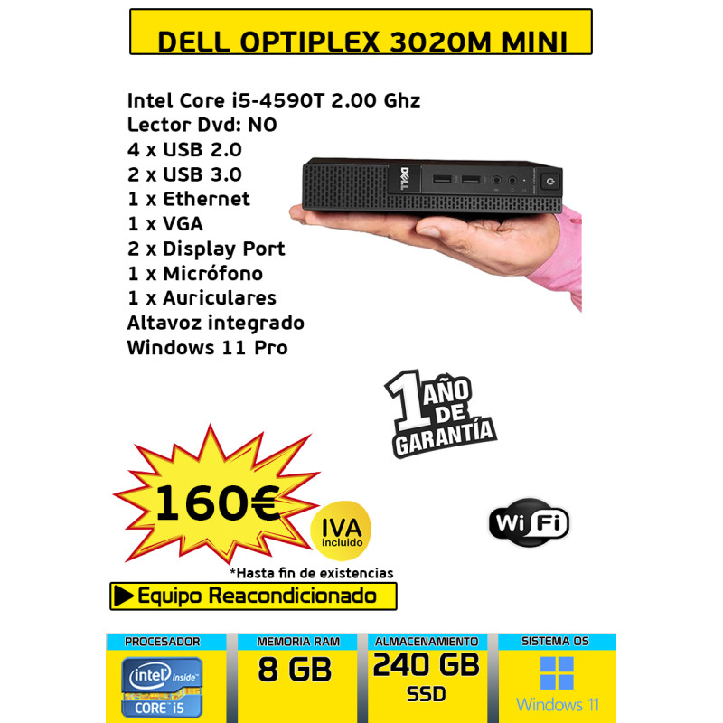 DELL OPTIPLEX 3020M MINI CORE I5