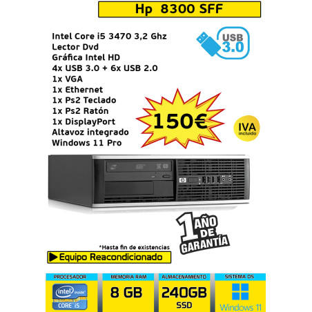 HP 8300 SFF CORE I5
