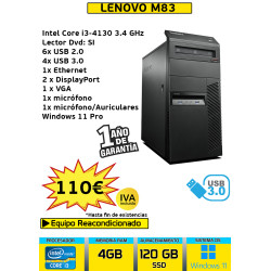 LENOVO M83 CORE I3 4GB...